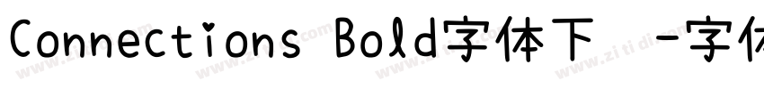 Connections Bold字体下载字体转换